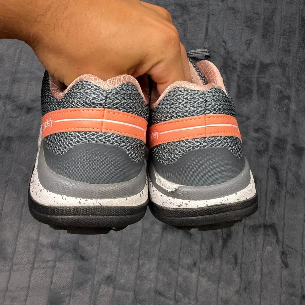 Gravity Defyer G-Defy Ion Womens 8 Grey Peach Walking Shoes TB9024FGP-M